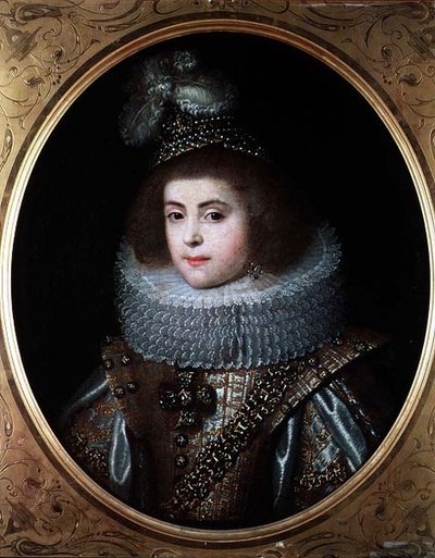 Portrait of a Young Girl From the Court of the King of Navarre by French School